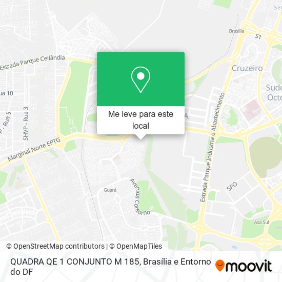 QUADRA QE 1 CONJUNTO M 185 mapa