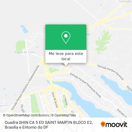 Quadra SHIN CA 5 ED SAINT MARTIN BLOCO E2 mapa