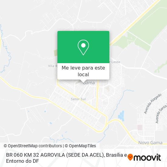 BR 060 KM 32   AGROVILA (SEDE DA ACEL) mapa