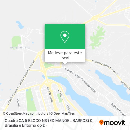 Quadra CA 5 BLOCO N3 (ED MANOEL BARROS) 0 mapa