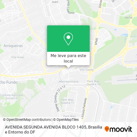 AVENIDA SEGUNDA AVENIDA BLOCO 1405 mapa