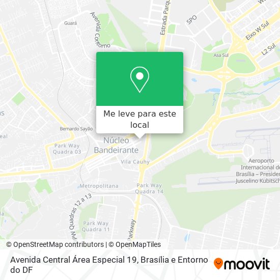 Avenida Central Área Especial 19 mapa