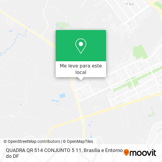 QUADRA QR 514 CONJUNTO 5 11 mapa