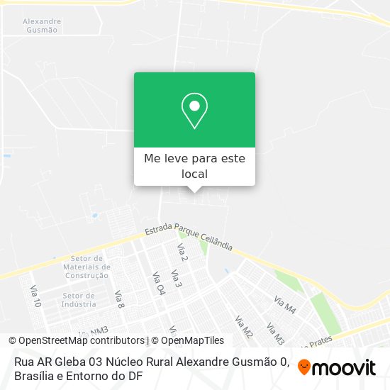 Rua AR Gleba 03   Núcleo Rural Alexandre Gusmão 0 mapa
