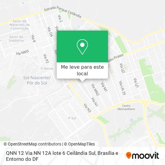 QNN 12  Via NN 12A  lote 6  Ceilândia Sul mapa