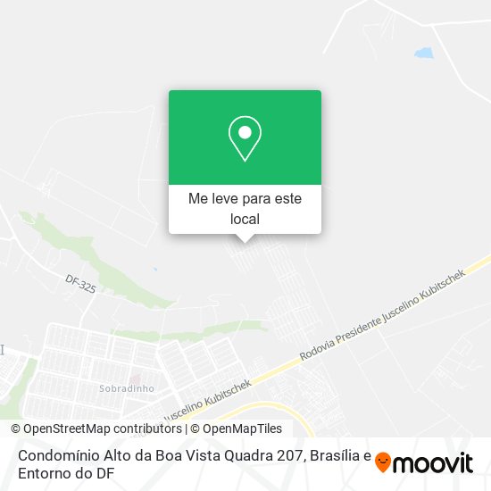 Condomínio Alto da Boa Vista Quadra 207 mapa