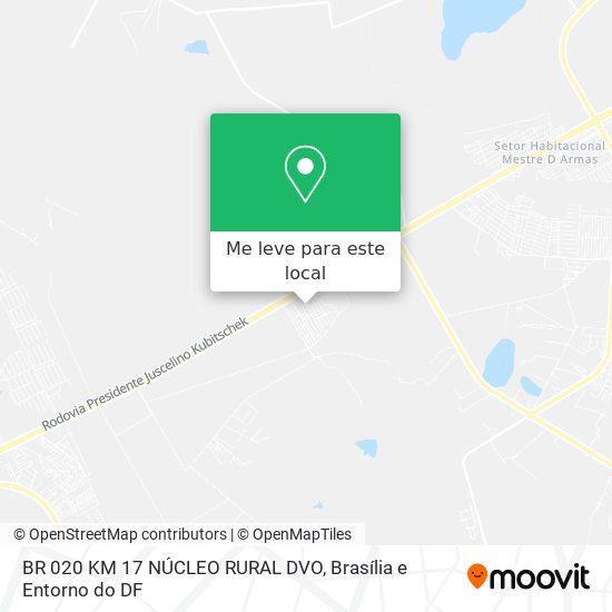 BR 020 KM 17 NÚCLEO RURAL DVO mapa