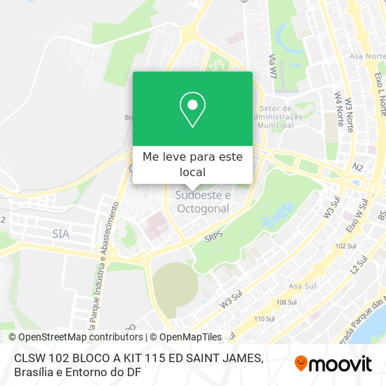 CLSW 102 BLOCO A KIT 115 ED  SAINT JAMES mapa