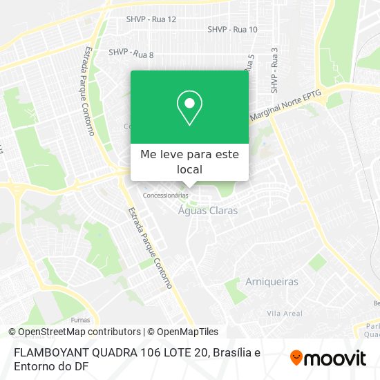 FLAMBOYANT QUADRA 106 LOTE 20 mapa