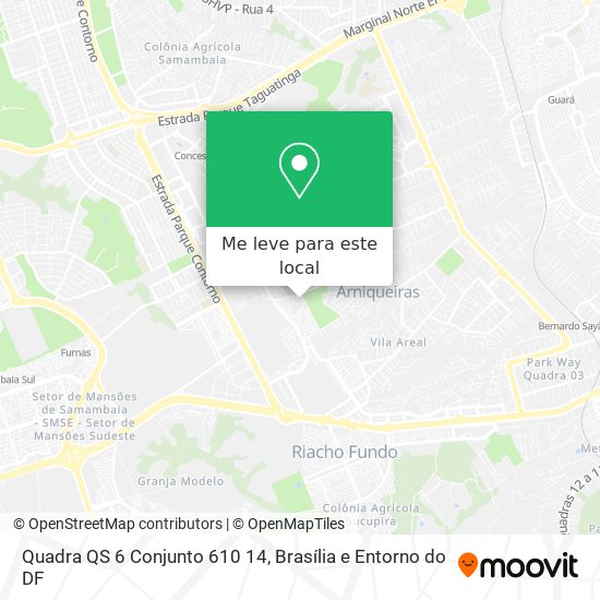 Quadra QS 6 Conjunto 610 14 mapa