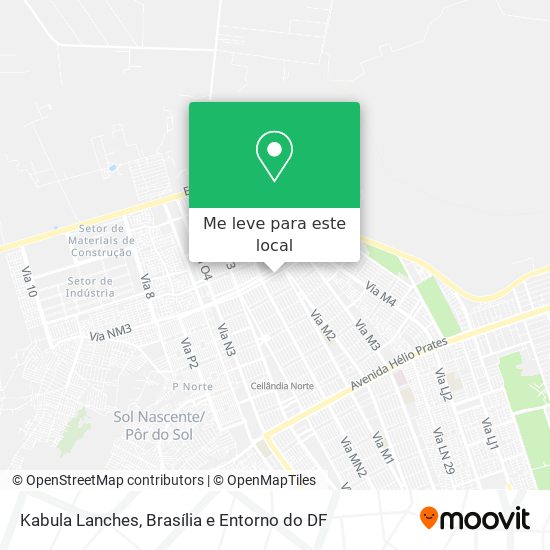 Kabula Lanches mapa