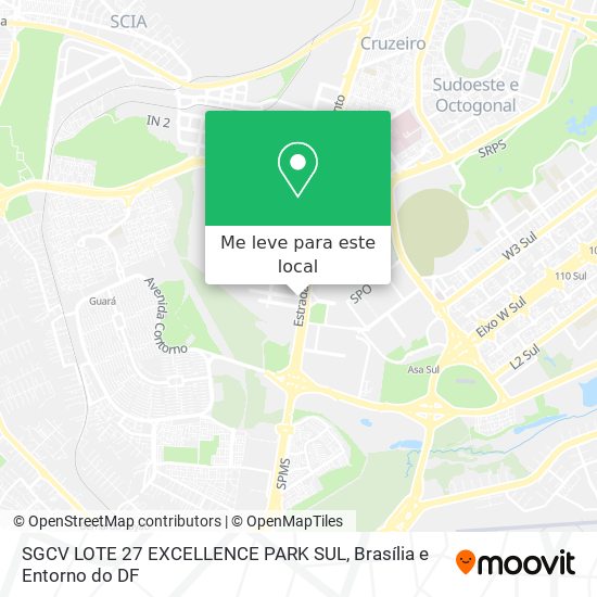 SGCV LOTE 27 EXCELLENCE PARK SUL mapa