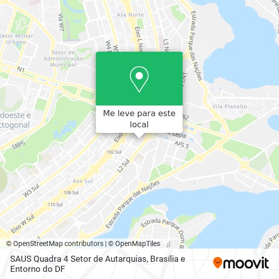 SAUS Quadra 4   Setor de Autarquias mapa