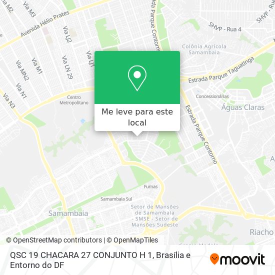 QSC 19 CHACARA 27 CONJUNTO H 1 mapa