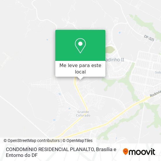 CONDOMÍNIO RESIDENCIAL PLANALTO mapa