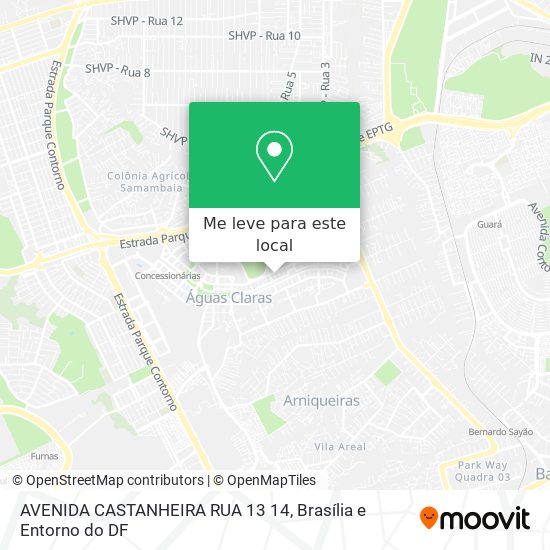 AVENIDA CASTANHEIRA RUA 13 14 mapa