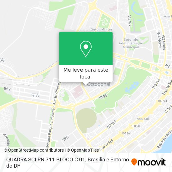 QUADRA SCLRN 711 BLOCO C 01 mapa