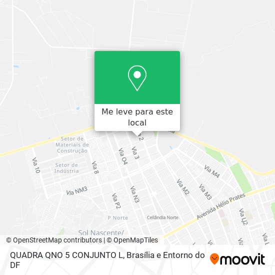 QUADRA QNO 5 CONJUNTO L mapa