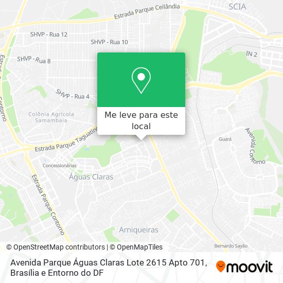Avenida Parque Águas Claras Lote 2615 Apto 701 mapa