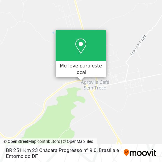 BR 251 Km 23 Chácara Progresso nº 9 0 mapa