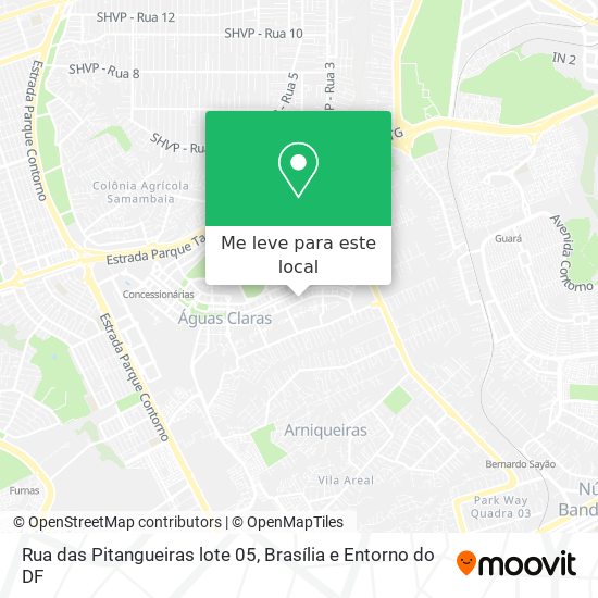 Rua das Pitangueiras  lote 05 mapa