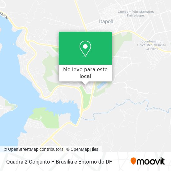 Quadra 2 Conjunto F mapa