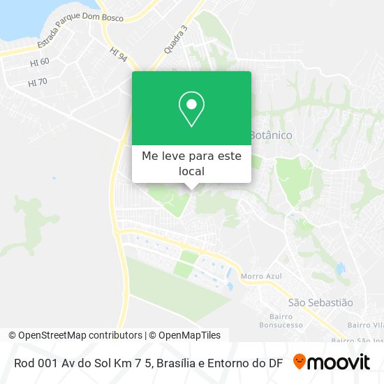 Rod 001 Av  do Sol Km 7 5 mapa