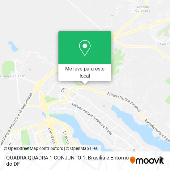 QUADRA QUADRA 1 CONJUNTO 1 mapa