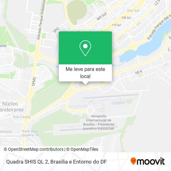 Quadra SHIS QL 2 mapa