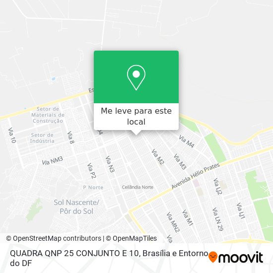 QUADRA QNP 25 CONJUNTO E 10 mapa