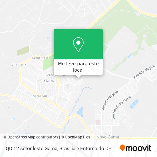 QD 12 setor leste Gama mapa