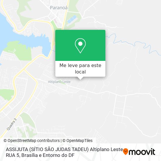 ASSIJUTA (SÍTIO SÃO JUDAS TADEU) Altiplano Leste RUA 5 mapa