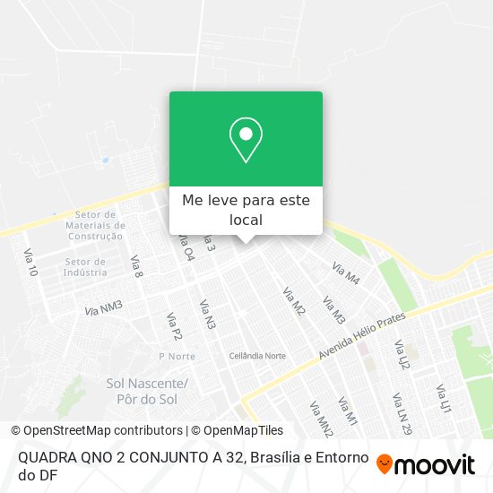 QUADRA QNO 2 CONJUNTO A 32 mapa