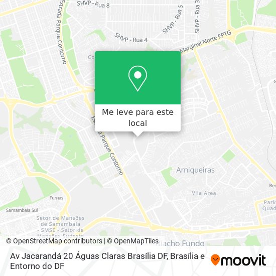 Av  Jacarandá  20   Águas Claras  Brasília   DF mapa