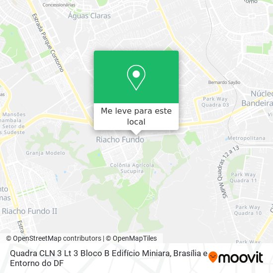 Quadra CLN 3 Lt 3 Bloco B Edifício Miniara mapa
