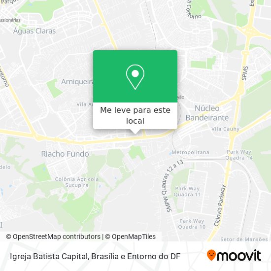 Igreja Batista Capital mapa