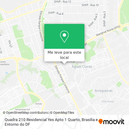 Quadra 210   Residencial Yes   Apto 1 Quarto mapa