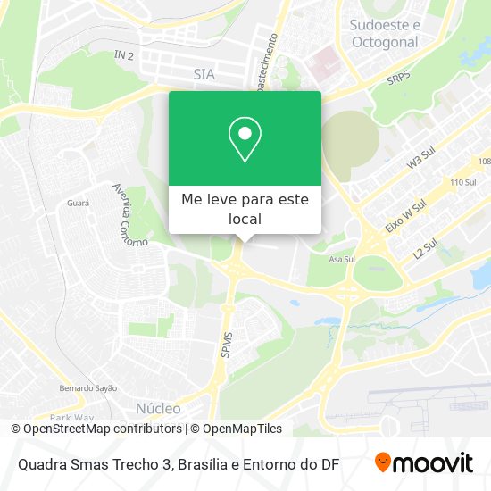 Quadra Smas Trecho 3 mapa
