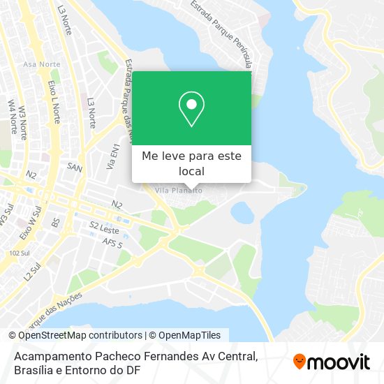 Acampamento Pacheco Fernandes  Av  Central mapa