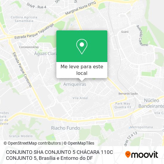 CONJUNTO SHA CONJUNTO 5 CHÁCARA 110C CONJUNTO 5 mapa