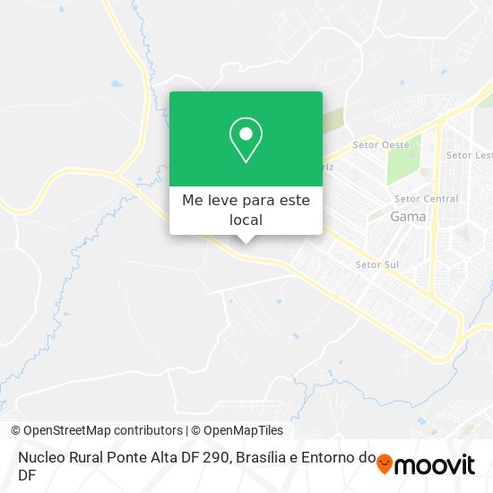 Nucleo Rural Ponte Alta DF 290 mapa