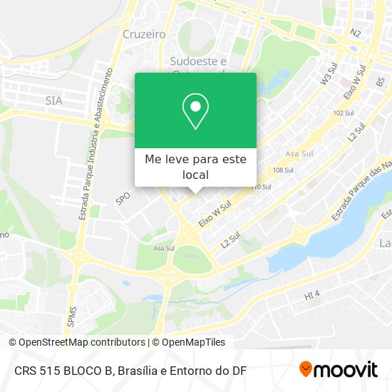CRS 515 BLOCO B mapa
