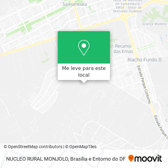 NUCLEO RURAL MONJOLO mapa