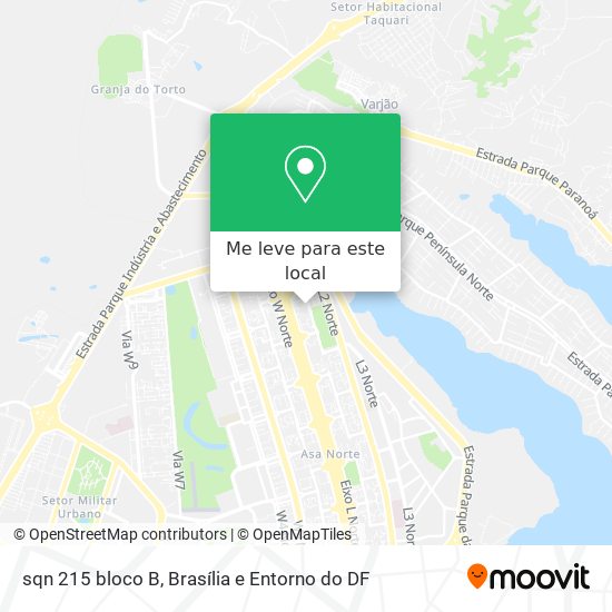 sqn 215 bloco B mapa