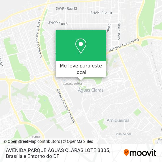 AVENIDA PARQUE ÁGUAS CLARAS LOTE 3305 mapa
