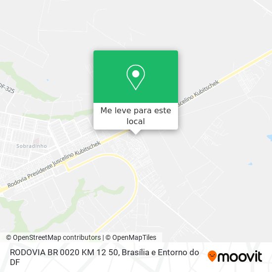 RODOVIA BR 0020 KM 12 50 mapa