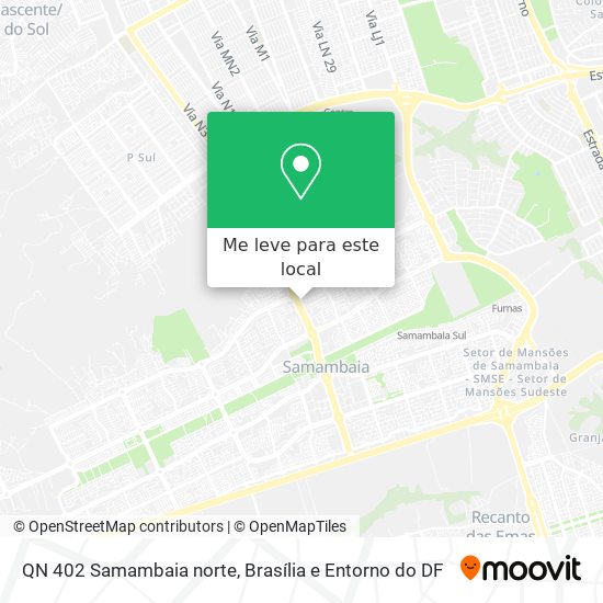 QN 402 Samambaia norte mapa