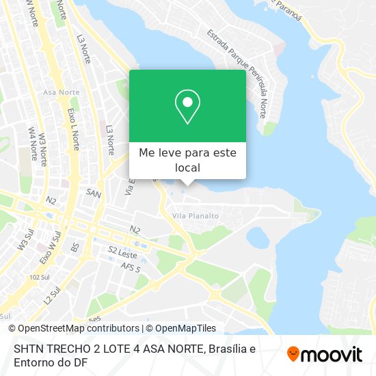 SHTN TRECHO 2 LOTE 4   ASA NORTE mapa