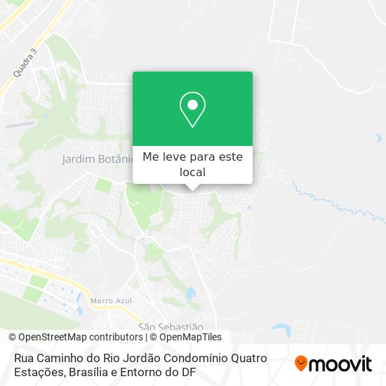 Rua Caminho do Rio Jordão   Condomínio Quatro Estações mapa
