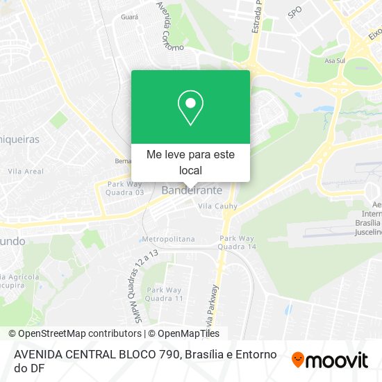 AVENIDA CENTRAL BLOCO 790 mapa